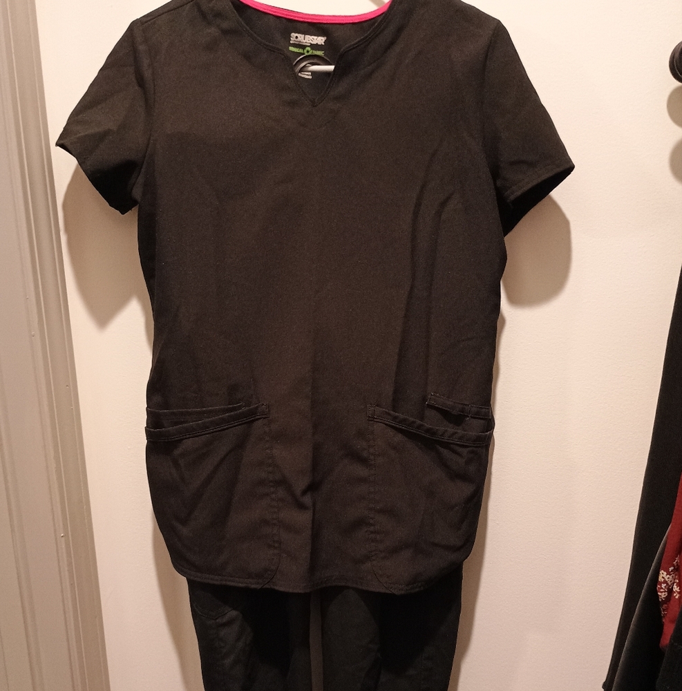 Scrubstar Classic Black Scrub Set